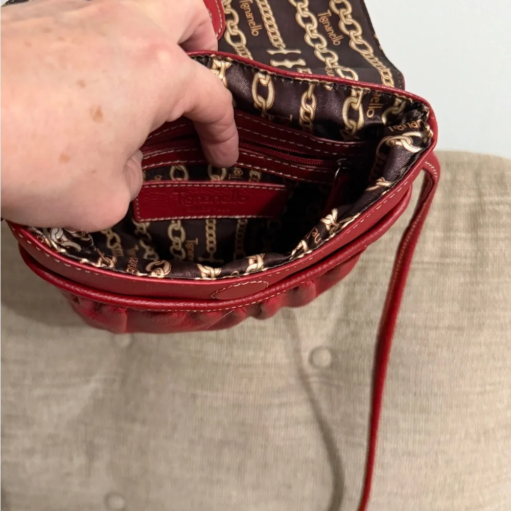 Tignanello‎ Cherry Red Crossbody Bag